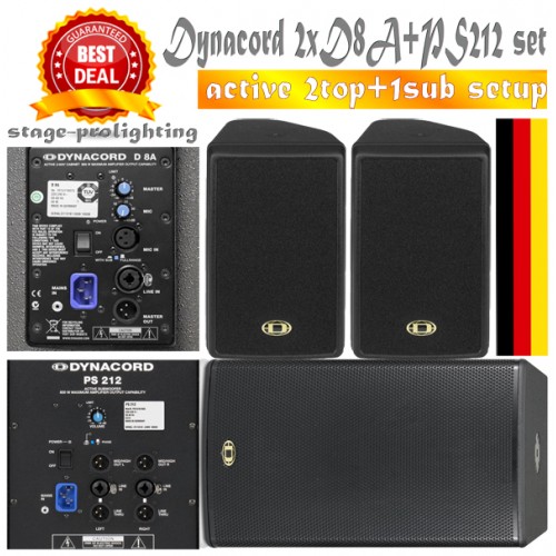 Dynacord PS 212 sub+ 2 x D8 A SET